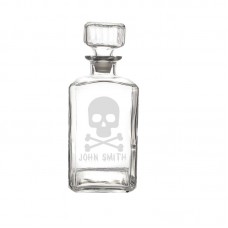 Cathys Concepts Personalized Skull and Crossbones 34 Oz Decanter YCT4446